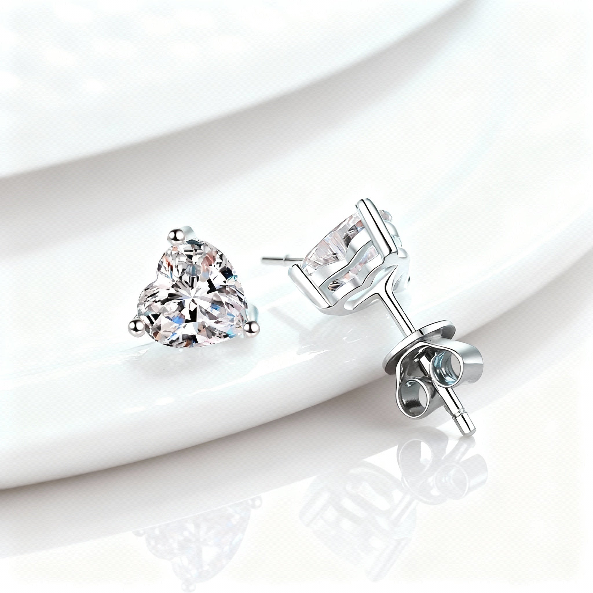 The Cupid Heart Studs