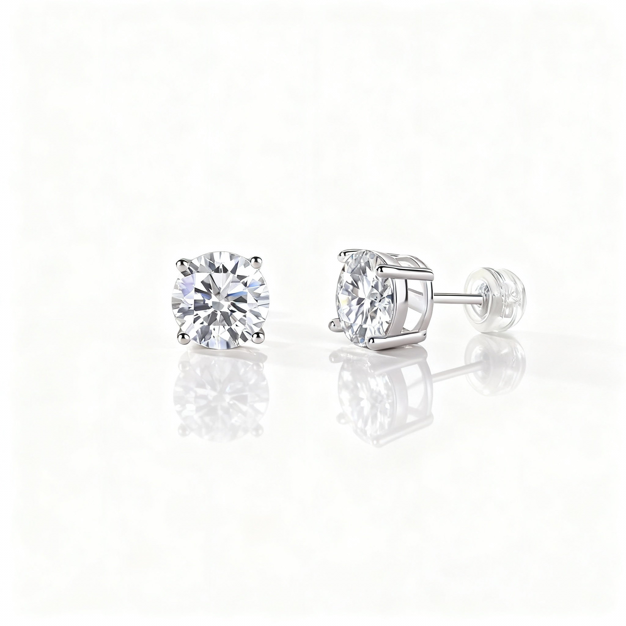 The Stella Solitaire Studs
